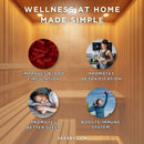 SaunaLife Model E6 Ergo Series 3-Person Thermo-Spruce Backyard Sauna Barrel [SL-MODELE6] (SAK38572) - Saksby Wholesale - Health Benefits View