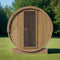 SAUNALIFE Model E8 ERGO Series 6-Person Outdoor Thermo-Spruce Sauna Barrel - SL-MODELE8 (SAK31809)