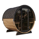 SAUNALIFE Model EE8G ERGO Series 6-Person Outdoor Sauna Barrel With Tempered Glass Front - SL-MODELEE8G (SAK95812)