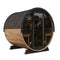 SAUNALIFE Model EE8G ERGO Series 6-Person Outdoor Sauna Barrel With Tempered Glass Front - SL-MODELEE8G (SAK95812)