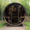 Saunalife Model EE8G ERGO Series 6-Person Outdoor Sauna Barrel With Tempered Glass Front - SL-MODELEE8G (SAK95812)