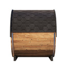 SaunaLife Model EE8G Ergo Series 6-Person Outdoor Sauna Barrel With Tempered Glass Front [SL-MODELEE8G] (SAK95812)
