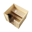 SaunaLife Model G2 4-Person Garden-Series Luxury Wooden Outdoor Home Sauna Kit [SL-MODELG2] (SAK84510)