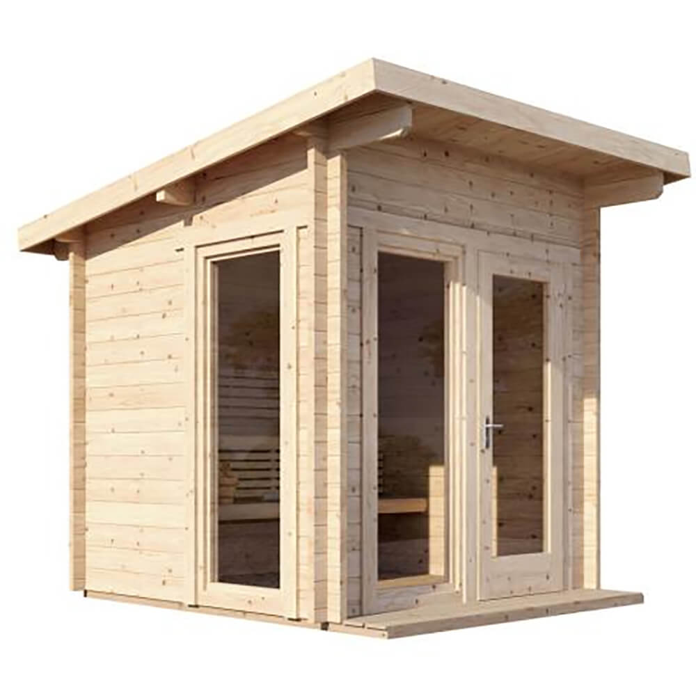 SaunaLife Model G4 6-Person Garden-Series Luxury Wooden Outdoor Home Sauna Kit [SL-MODELG4] (SAK92514)
