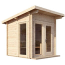 SAUNALIFE Model G4 6-Person Garden-Series Luxury Wooden Outdoor Home Sauna Kit - SL-MODELG4 (SAK92514)
