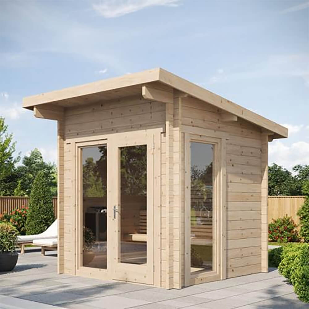 SaunaLife Model G4 6-Person Garden-Series Luxury Wooden Outdoor Home Sauna Kit [SL-MODELG4] (SAK92514)