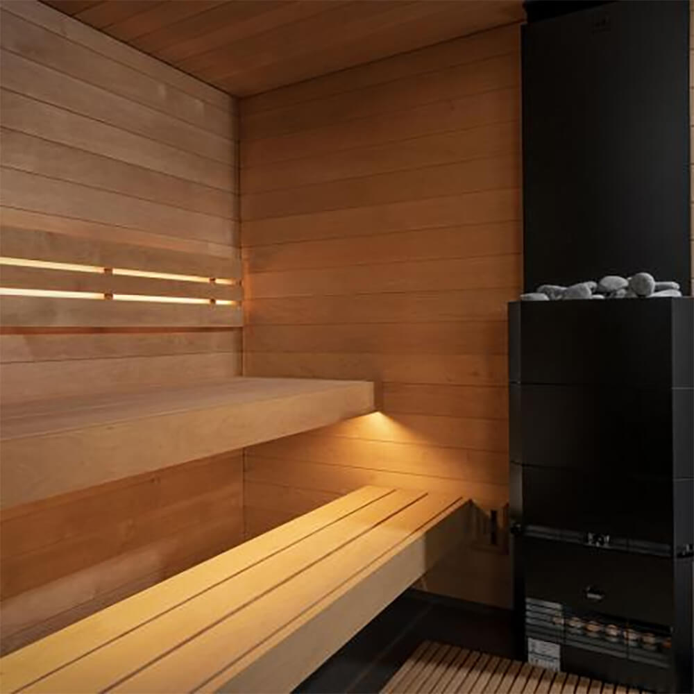 SaunaLife Model G6 5-Person Pre-Assembled Luxury Wooden Outdoor Home Sauna [SL-MODELG6] (SAK39518)