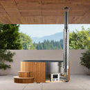 SAUNALIFE Model S4N 6-Person Home Wood-Burning Hot Tub [ SL-MODELS4N] (SAK28371)