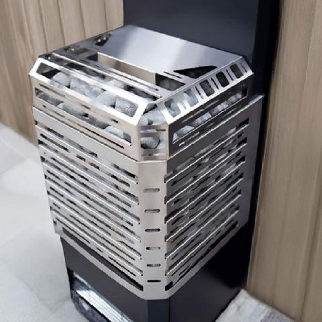 Saunum Air L Series Sauna Heater With Climate Equalizer And Temperature Sensor (SAK95263) SAKSBY - Stainless Top View