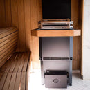 Saunum Air L Series Sauna Heater With Climate Equalizer And Temperature Sensor (SAK95263) SAKSBY - Inside Sauna Room View