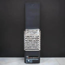 Saunum Air L Series Sauna Heater With Climate Equalizer And Temperature Sensor (SAK95263) SAKSBY - Stainless Front Left View