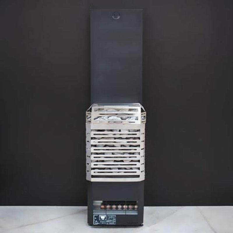 Saunum Air L Series Sauna Heater With Climate Equalizer And Temperature Sensor (SAK95263) SAKSBY - Stainless Front Left View