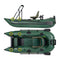 Sea Eagle 1 Person Frameless Pontoon Inflatable Fishing Boat, 9FT [285FPB] (SAK93163) SAKSBY - Casting Bar View