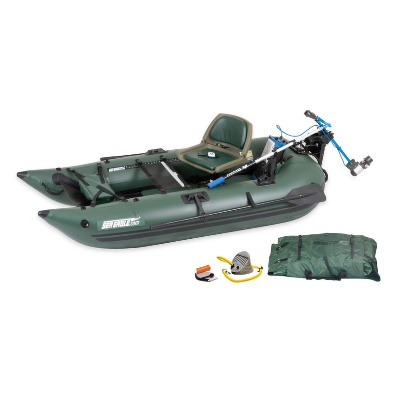 Sea Eagle 1-Person Frameless Pontoon Inflatable Fishing Boat, 9FT [285FPB] (SAK93163)