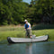 Sea Eagle 3 People TC16 High Pressure All Drop Stitch Inflatable Travel Canoe, 16FT [TC16] (SAK43086) SAKSBY - Man Standing Fishing View