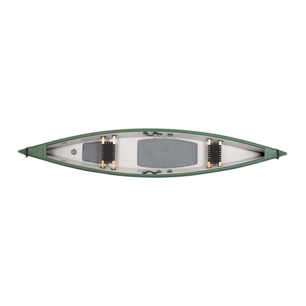 Sea Eagle 3 People TC16 High Pressure All Drop Stitch Inflatable Travel Canoe, 16FT [TC16] (SAK43086) SAKSBY - Side Top View