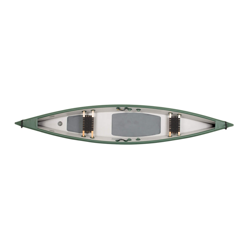 Sea Eagle 3 People TC16 High Pressure All Drop Stitch Inflatable Travel Canoe, 16FT [TC16] (SAK43086) SAKSBY - Side Top View
