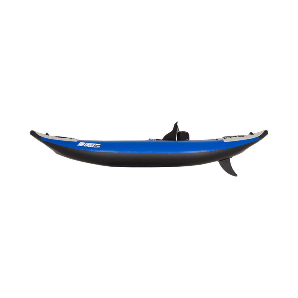 Blue And Black Kayak On A White Background - Saksby Wholesale