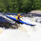 Person Kayaking In White Water Rapids With A Blue Kayak And Yellow Helmet - Saksby Wholesale