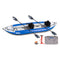 Inflatable Kayak With Two Paddles, A Pump, And A Bag On A White Background - Saksby Wholesale