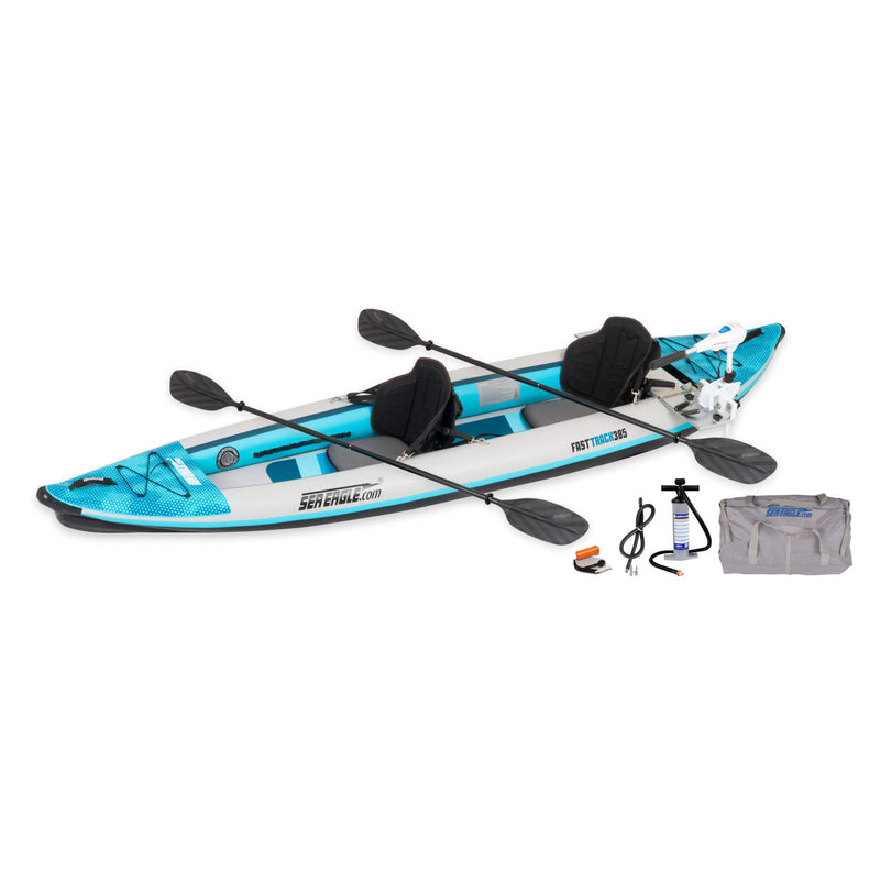 Sea Eagle 385FT FastTrack 2-Person V-Bottom Inflatable Kayak, 12FT [385FT] (SAK25086)