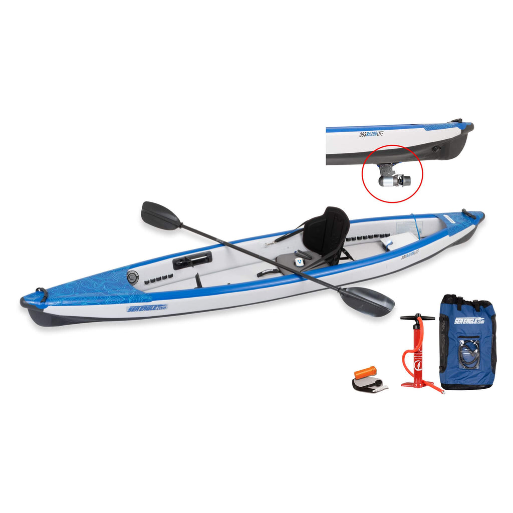 Sea Eagle 393RL RazorLite 1-Person Inflatable Lightweight Kayak With Adjustable Footrests (SAK13961)