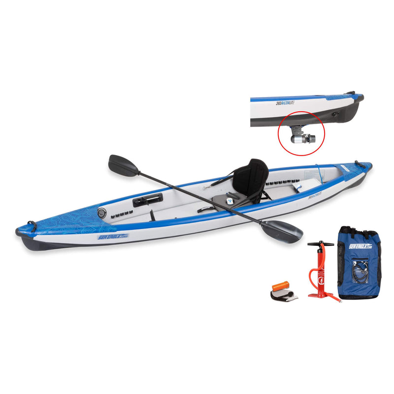 Sea Eagle 393RL RazorLite 1-Person Inflatable Lightweight Kayak With Adjustable Footrests (SAK13961)