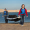 Sea Eagle 465 Fasttrack 1-3 Person UltraLight Weight Inflatable Touring  Kayak, 15FT [465FT] (SAK96507) SAKSBY - Lifestyle View