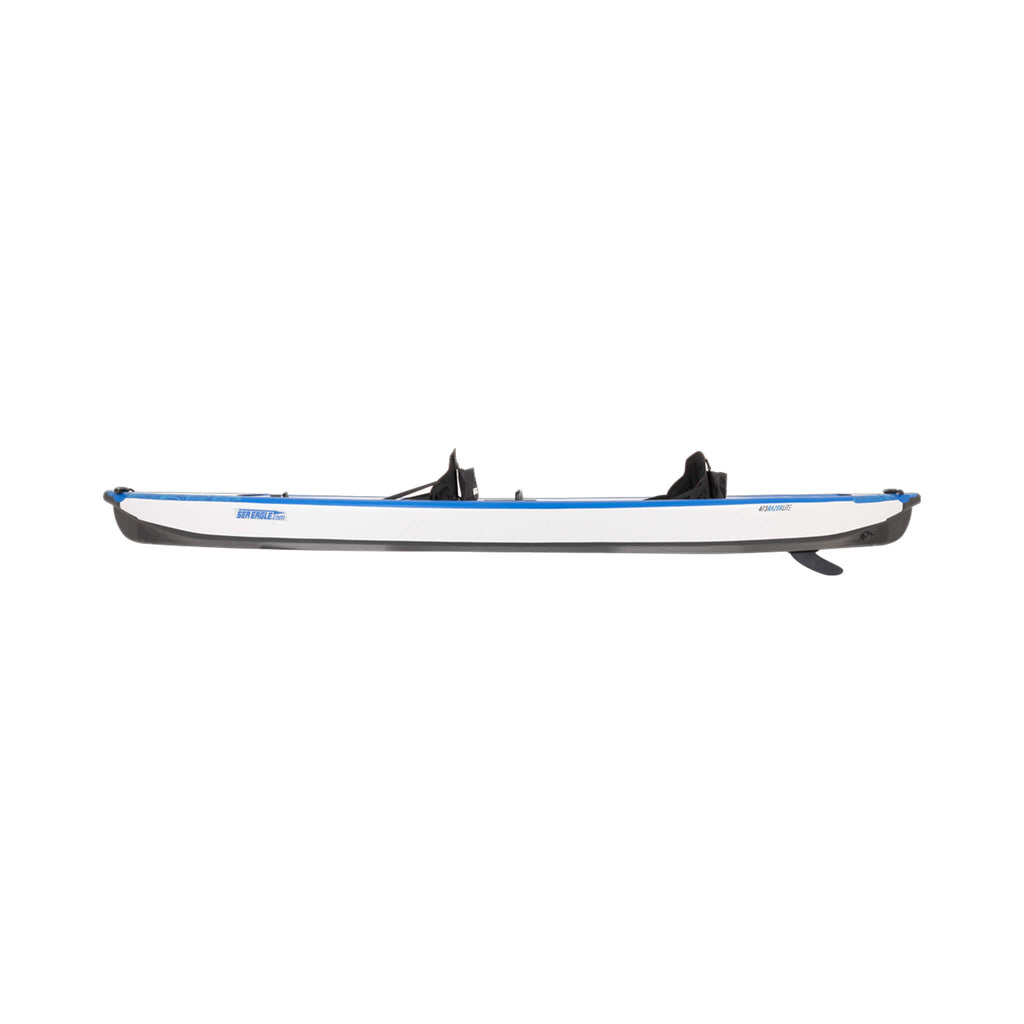 White Kayak With Blue Accents On A White Background - Saksby Wholesale