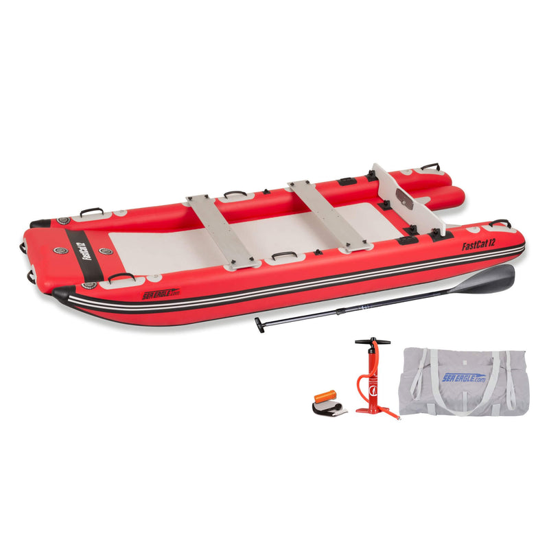 Sea Eagle Boats FastCat12 Catamaran Inflatable Boat 13ft SAK29684 Saksby - Deluxe Package