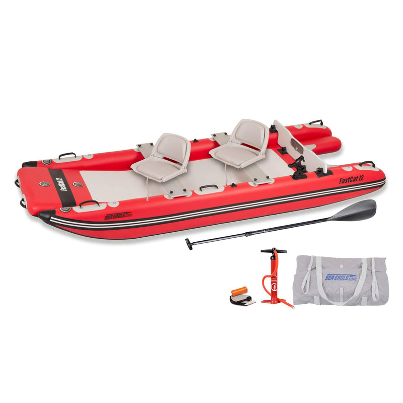 Sea Eagle Boats FastCat12 Catamaran Inflatable Boat 13ft SAK29684 Saksby - Swivel Seat Package