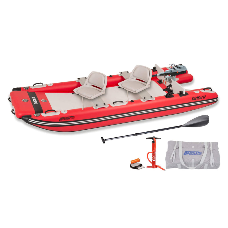 Sea Eagle Boats FastCat12 Catamaran Inflatable Boat 13ft SAK29684 Saksby - Ultimate Package
