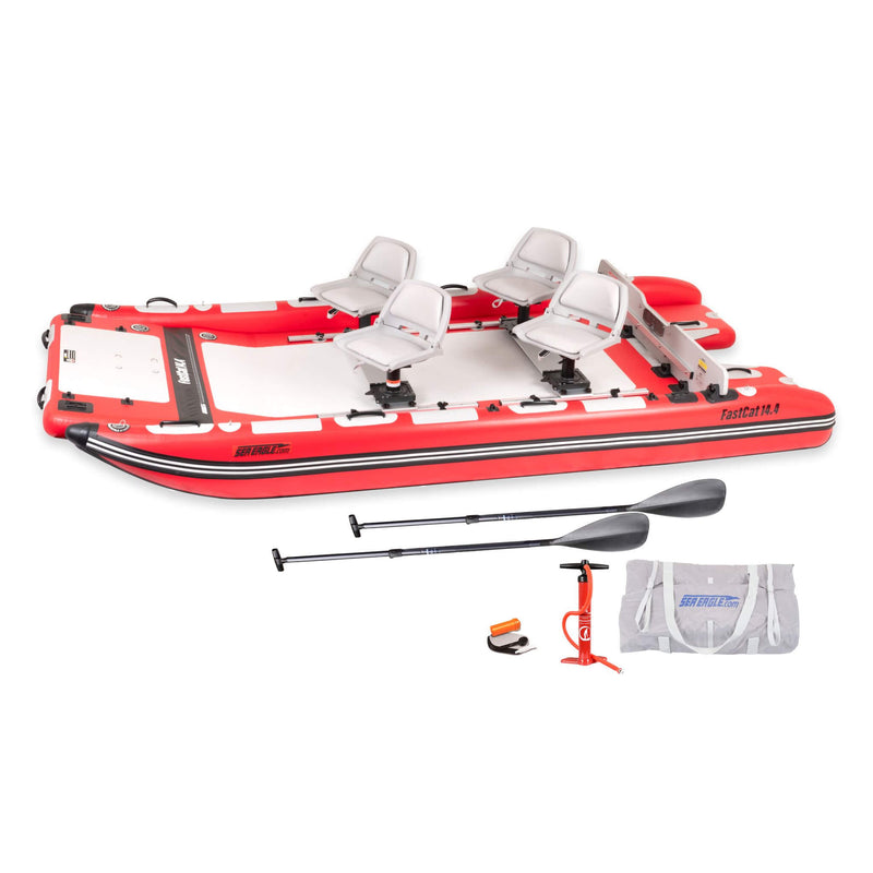 Sea Eagle Boats FastCat14 Catamaran Inflatable Boat 14ft SAK43210 Saksby - Deluxe Package