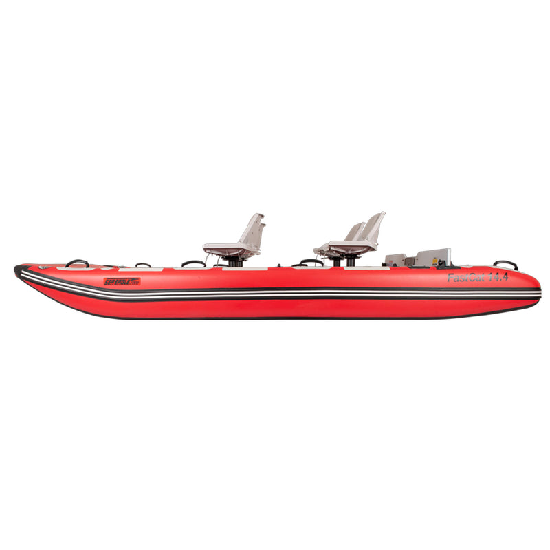 Sea Eagle Boats FastCat14 Catamaran Inflatable Boat 14ft SAK43210 Saksby - Left Side View
