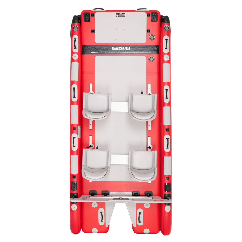 Sea Eagle Boats FastCat14 Catamaran Inflatable Boat 14ft SAK43210 Saksby - Top View