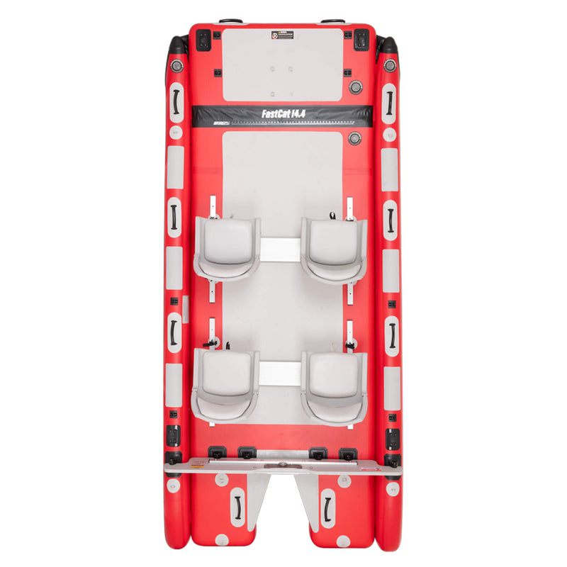 Sea Eagle Boats FastCat14 Catamaran Inflatable Boat 14ft SAK43210 Saksby - Top View