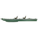 Sea Eagle Boats FSK16K FishSkiff Inflatable Fishing Boat 16ft SAK57351 - Left Side View On White Background