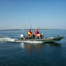 Sea Eagle Boats FSK16K FishSkiff Inflatable Fishing Boat 16ft SAK57351 - Lifestyle With 2 Men Riding