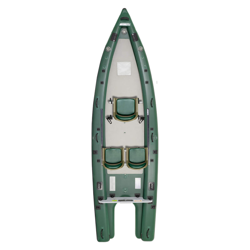 Sea Eagle Boats FSK16K FishSkiff Inflatable Fishing Boat 16ft SAK57351 - Top View On White Background