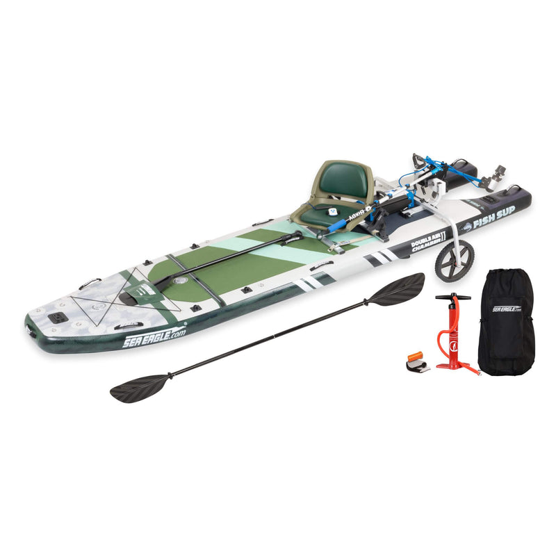 Sea Eagle FS1210 FishSUP 1-Person Inflatable Fishing Stand-Up Paddleboard (SAK79218)