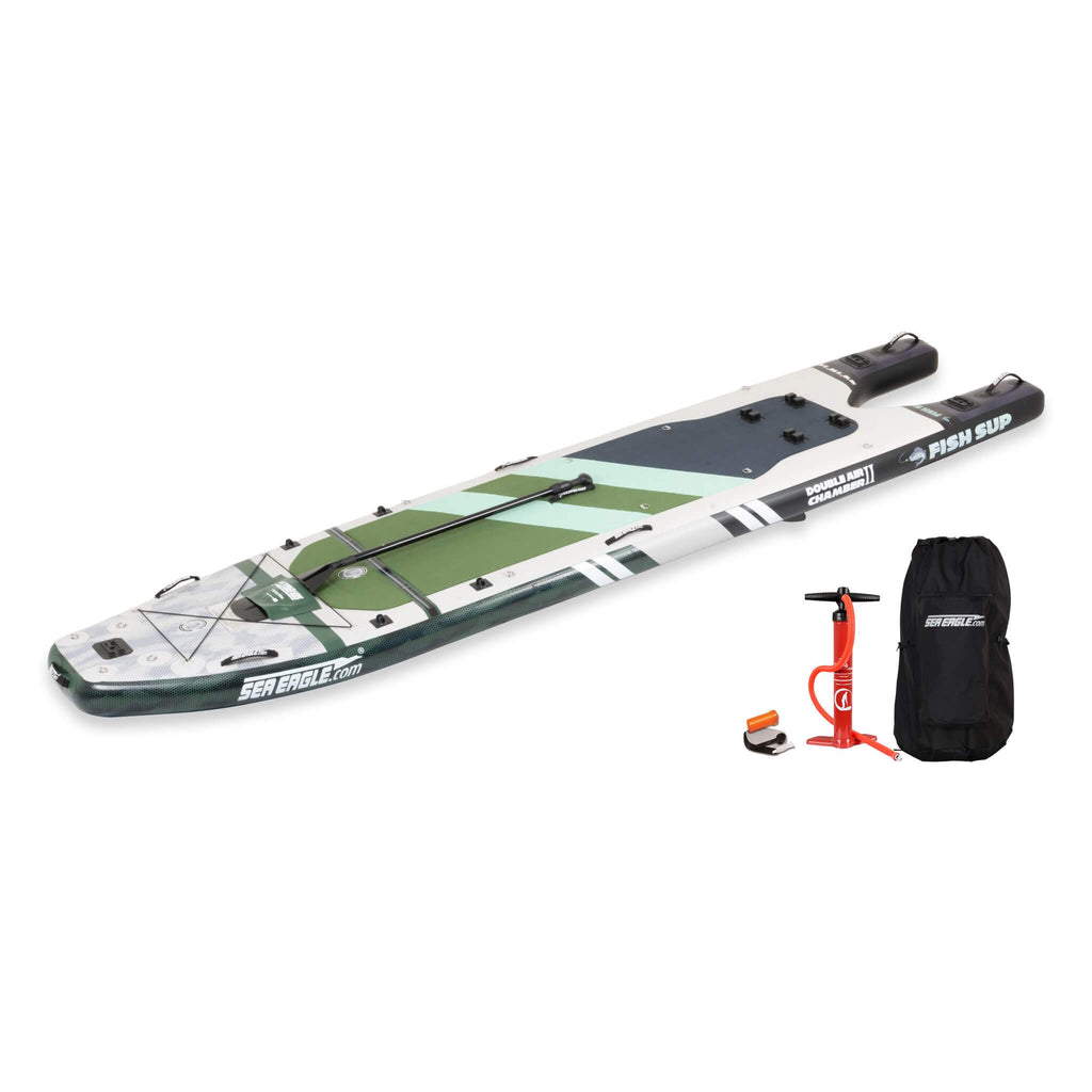 Sea Eagle FS1210 FishSUP 1-Person Inflatable Fishing Stand-Up Paddleboard (SAK79218)