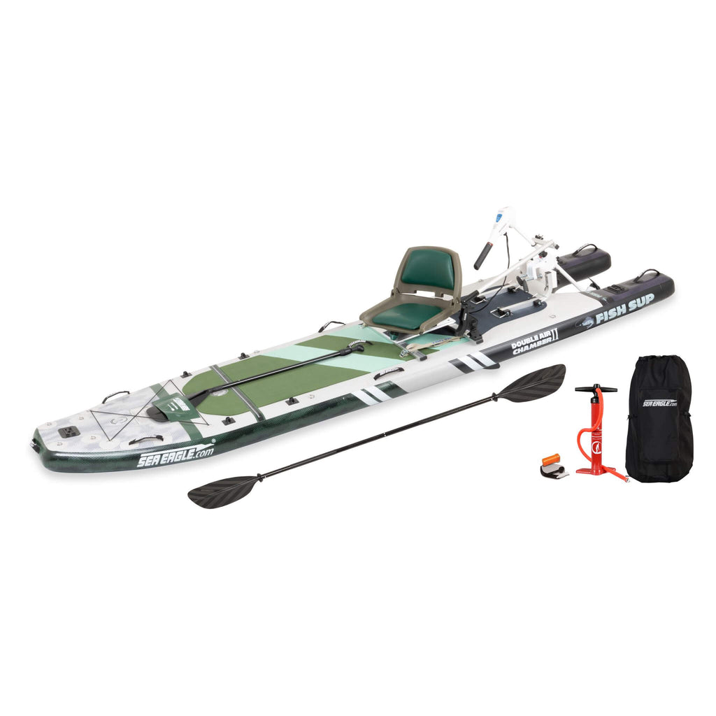 Sea Eagle FS1210 FishSUP 1-Person Inflatable Fishing Stand-Up Paddleboard (SAK79218)
