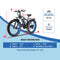 SENADA ARCHON PLUS 48V/20AH 1000W Electric All-Terrain Bike, 330LBS (SAK81953) - Dimensions View