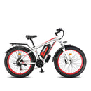 SENADA ARCHON PLUS 48V/20AH 1000W Electric All-Terrain Bike, 330LBS (SAK81953) - White Red Right Side View