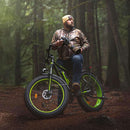 SENADA VIPER PLUS 48V/20AH 1000W Electric All-Terrain Bike, 330LBS (SAK52186) - Green Left Side Lifestyle View