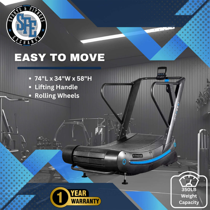 SFE Air Runner Pro Commercial Curved Self-Generating Power Treadmill [TZ-3000] (SAK97215)
