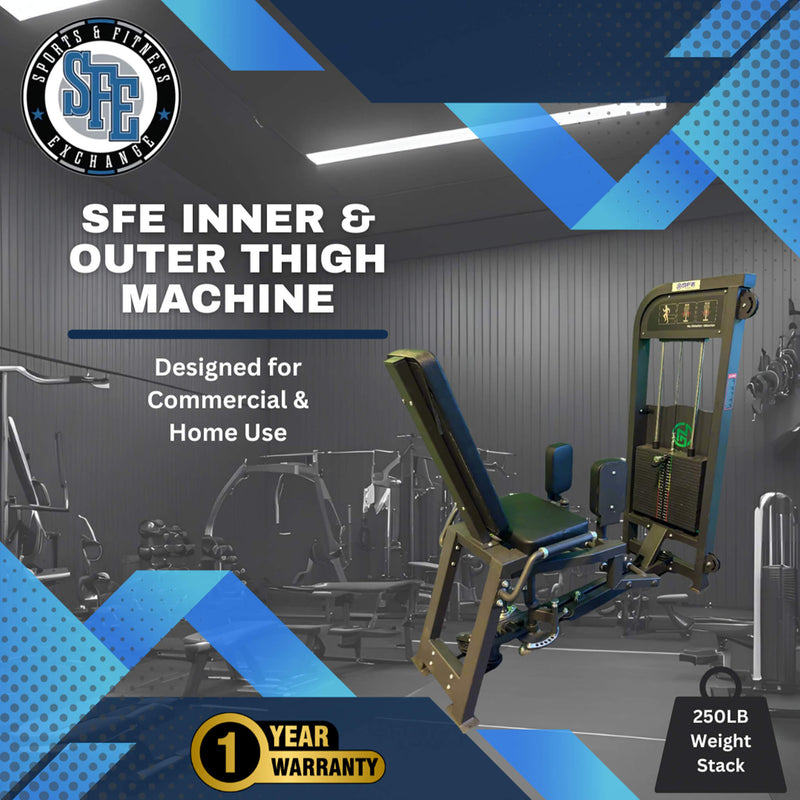 SFE Selectorized Hip Abductor Machine With 250LB Weight Stack [GC-5053] (SAK36218)