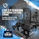 SFE Selectorized Leg Extension And Prone Leg Curl Combo With 250LB Weight Stack [GC-5058] (SAK98571)