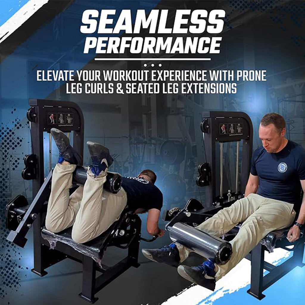 SFE Selectorized Leg Extension And Prone Leg Curl Combo With 250LB Weight Stack [GC-5058] (SAK98571)