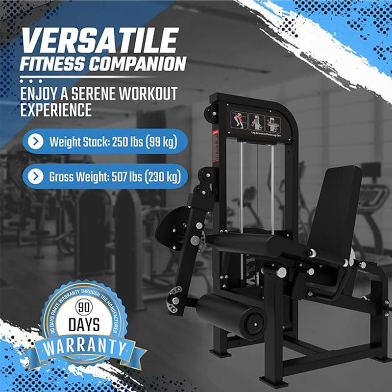 SFE Selectorized Leg Extension And Prone Leg Curl Combo With 250LB Weight Stack [GC-5058] (SAK98571)